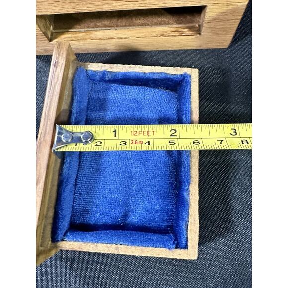 Small Wooden Trinket Box 5” X 3” X 3 1/4” - Picture 13 of 16